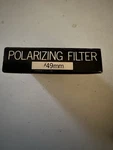 Minolta 49MM New Polarizing Screw Filter Genuine Original Old Stock. Fixed Price $39.99.
