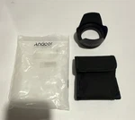 Andoer 55MM Lens Hood, Uv, Cpl, Star +8, Close-up +4 Filter Bundle With Case. Fixed Price $39.99.