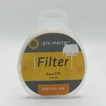 Promaster Digital Hd 62MM Cpl Circular Polarizing Camera Lens Filter Code 6434. Fixed Price $64.87.