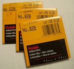 Kodak Wratten Gelatin Filter No 82B 3" Or 75MM Square. Fixed Price $11.25.