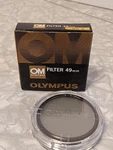 Olympus Om 49MM SL39.3C Uv Filter Clear Threaded Circular Japan With Box Manual. Fixed Price $29.99.