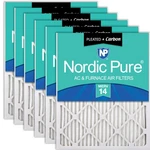 Filter 16X20X1 Merv 14 Plus Carbon Pleated Pack Nordic Pure Air Actual Size. Fixed Price $154.99.