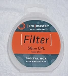 Promaster 58MM Digital Hgx Circular Polarizer Prime Filter. Fixed Price $27.00.