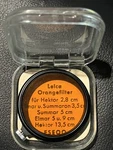 Vtg Leica Leitz Fseoo A36 Clamp-on Orange Contrast Filter 13025 Elmar Germany. Fixed Price $99.00.