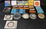 Camera Filters Multiple Sizes Brands 22 In Boxes /cases Lightly Used Soligor Etc. Fixed Price $35.92.
