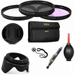 52MM Hd Filter Set Uv/cpl/fld + Lens Hood Cap For Nikon D3000 D3100 D3200. Fixed Price $32.34.