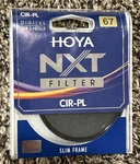 Hoya Nxt 67MM Circular Polarizer Cpl Lens Filter Cir-pl Digital Slim Frame Hdslr. Fixed Price $25.00.