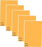5 Pcs 1/2 Cto Light Gels Sheet,orange Correction Filter Colored Film,color. Fixed Price $23.99.