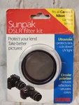 Sunpak Dslr Filter Kit Ultraviolet , Protect You Lens Circular Polarizer Canon. Fixed Price $8.15.