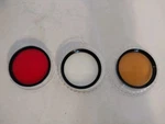 3 Hoya Filters, Red, Amber, & Difuser 52 Mm. Fixed Price $12.99.