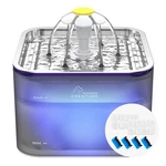 Crystal Cat Water Fountain Stainless Steel With 4 Filters And Sponges, 101O.... Fixed Price $31.67.