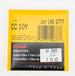 Kodak CC10Y Wratten Gelatin Filter 75MM (3 Inch) Square 149 6777 - New. Fixed Price $7.95.