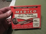 Genuine Medico Tobacco For Pipes & Holder Filters Box 120 - 1/4" New. Fixed Price $24.61.