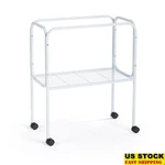 White Bird Stand W/ Bottom Shelf Flight Heavy Duty Steel Construction. Fixed Price $83.99.