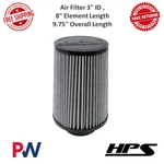 Hps Air Filter 3" Id, 8" Element Length, 9.75" Overall Universal Fit. Fixed Price $71.36.
