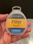 Promaster's Circular Polarizing Filter - 52MM Cpl Code 7195 Standard. Fixed Price $10.00.