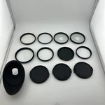 Camera Lens Filter Lot Of 8 - Hoya, Tiffen, Contax 62, 67, 72 Mm W/ Accesories. Fixed Price $9.99.