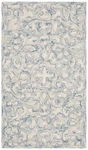Safavieh Trace Collection Accent Rug - 2'3" X 4', Blue & Ivory, Handmade Wool.... Fixed Price $62.00.