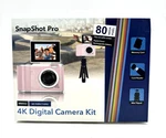New Vivitar Snapshot Pro 4K Digital Camera Kit W/ Selfie Screen : 80 Megapixels. Fixed Price $15.75.