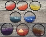 8 Opteka 77MM Multi-coated Graduated Color Filters 126. Fixed Price $35.05.