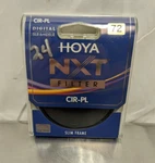 Hoya Nxt 72MM Cir-pl Slim Frame Filter W/ Plastic Case -nh. Fixed Price $19.99.