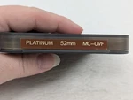 Platinum 52MM Mc-uvf Filter. Fixed Price $11.95.