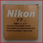 Nikon 77MM Circular Polarizer Cpl Filter Boxed With Case New Free Shipping. Fixed Price $125.00.