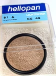 Heliopan 81A Color Conversion Coated Lens Filter ES-49 Germany Warm. Fixed Price $39.99.
