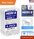 6X14X1 Air Merv 8 4-PACK Dust & Allergy Control Furnace Filters, .... Fixed Price $80.48.