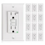 Gfci Outlet Amp 12 Pack Weather Resistant Led White GF15TWR Amico Thinner. Fixed Price $129.99.